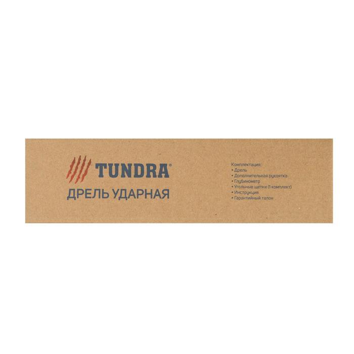 Дрель ударная TUNDRA, патрон ЗВ до 13 мм, 700 Вт, 3000 об/мин, 48 тыс. ударов/мин