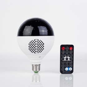 

Лампа "Праздничная", d=11 см, 220V, Bluetooth, цоколь Е27, USB, Micro USB, RGB