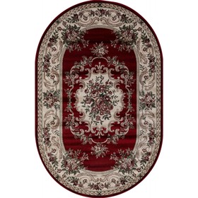 

Ковёр овальный Colizey d057, размер 60x110 см, цвет red