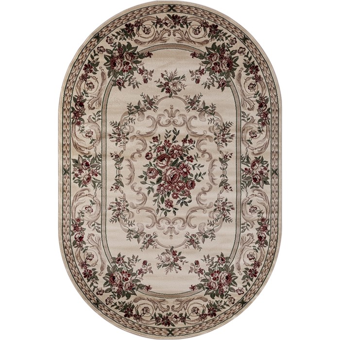 

Ковёр овальный Colizey d057, размер 250x350 см, цвет cream