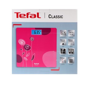 Весы напольные Tefal Classic PP1531V0, электронные, до 160 кг, розовые