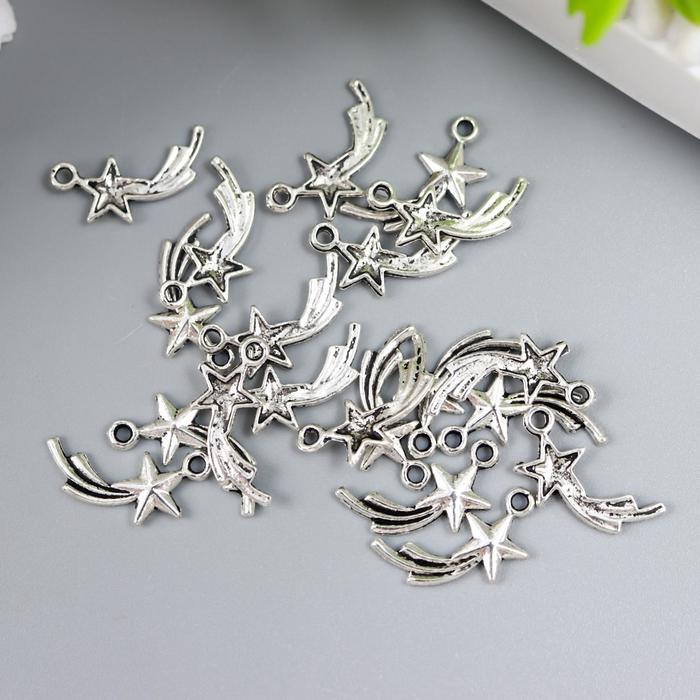 Подвеска "Звезда", цвет серебро 1,2х1,7 см 7368922