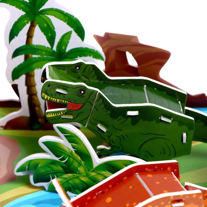 3D конструктор «Мир динозавров», 25 деталей