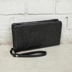 

Клатч мужской, отдел на молнии, цвет чёрный