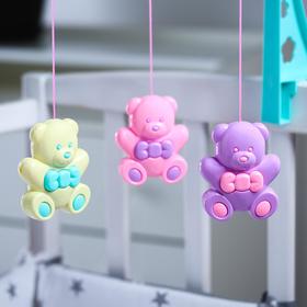 

Мобиль музыкальный «Мишутки», 3 игрушки, заводной