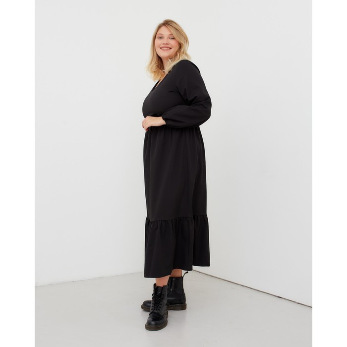 

Платье женское миди MIST plus-size, р.60, черный