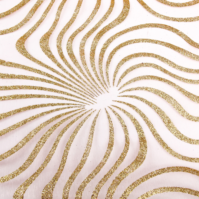 Органза "Золотые лучи", 0,48 х 4,5 м