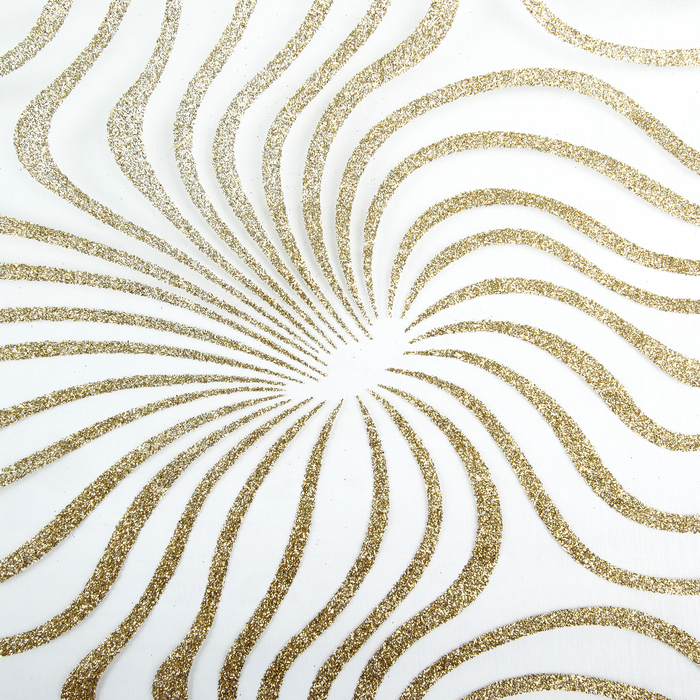 Органза "Золотые лучи", 0,48 х 4,5 м