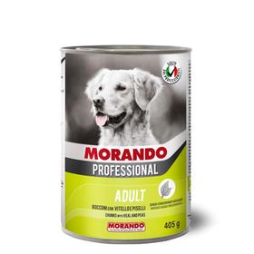 Влажный корм Morando Professional для собак, кусочки телятины и горох, 405 г