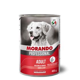 Влажный корм Morando Professional для собак, кусочки говядины, 405 г