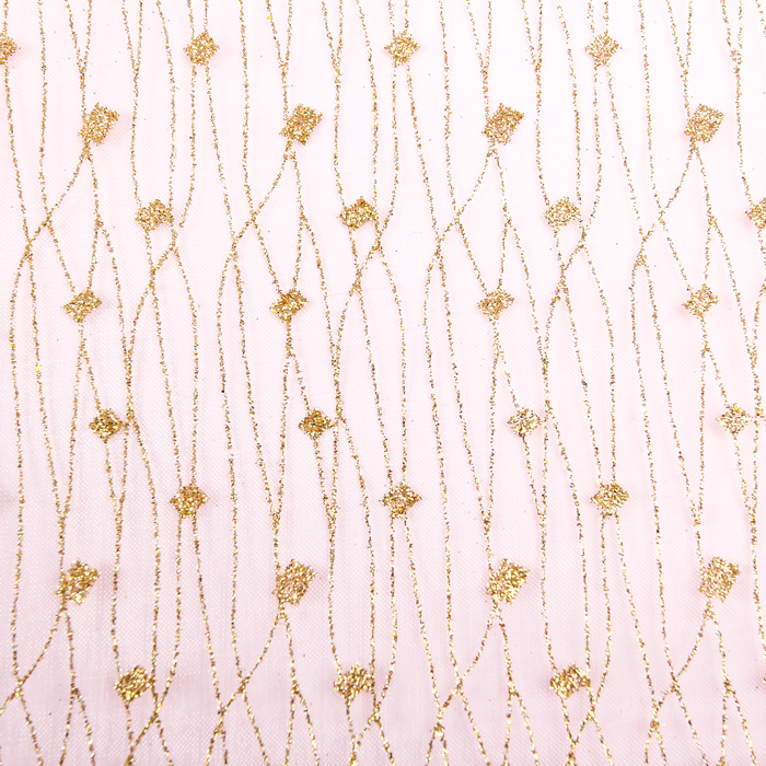 Органза "Дождь", цвет розовый