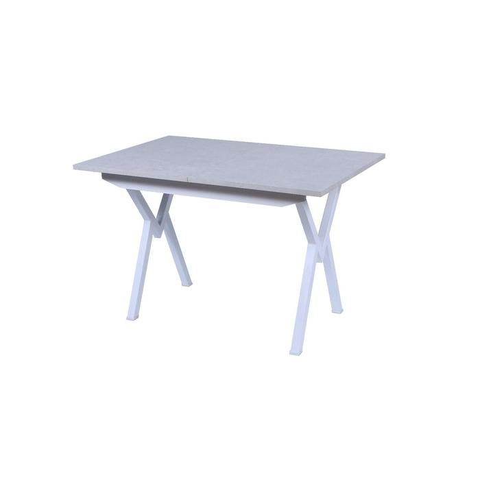 Обеденный стол «Лофт», 1200×800×780 мм, пластик, опора №2 белая, цвет бежевый стол раздвижной лофт 1200 1550 × 800 × 780 мм пластик опора 1 чёрная цвет графит