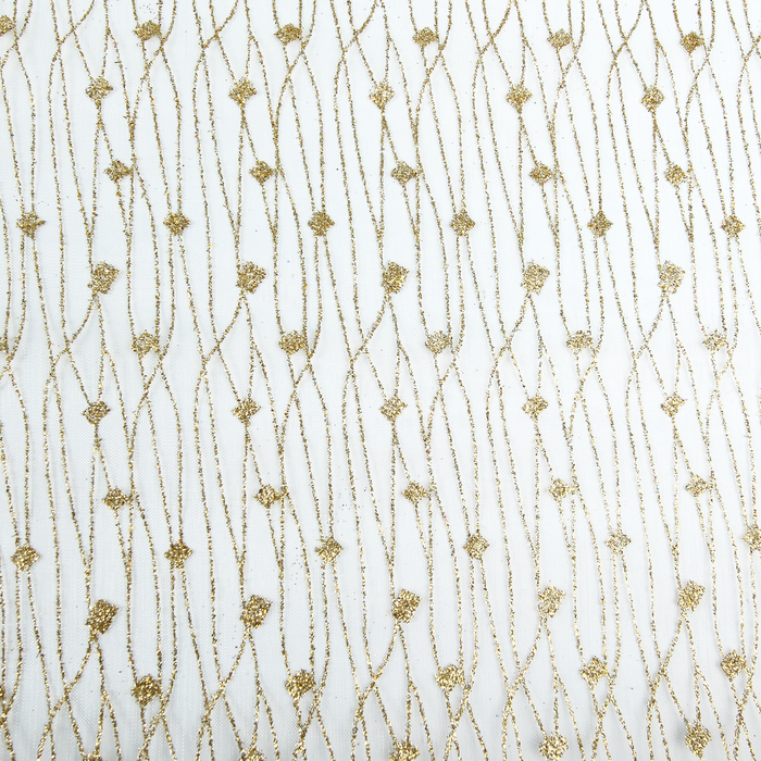 Органза "Дождь", цвет голубой