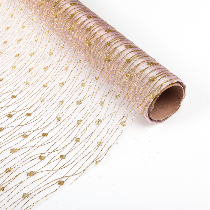 Органза "Дождь", цвет сиреневый