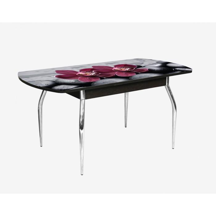 Стол раздвижной «Грация 2», 1200(1550) × 800 × 750 мм, глянец, хром, цвет венге / 97467395 стол раздвижной лофт 1200 1550 × 800 × 780 мм пластик опора 1 чёрная цвет графит