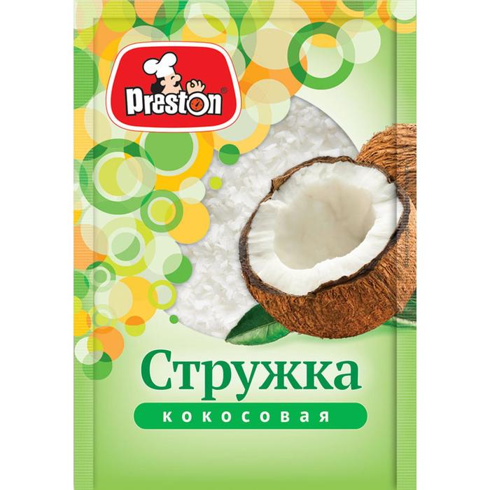 

Кокосовая стружка белая "Preston", 40г