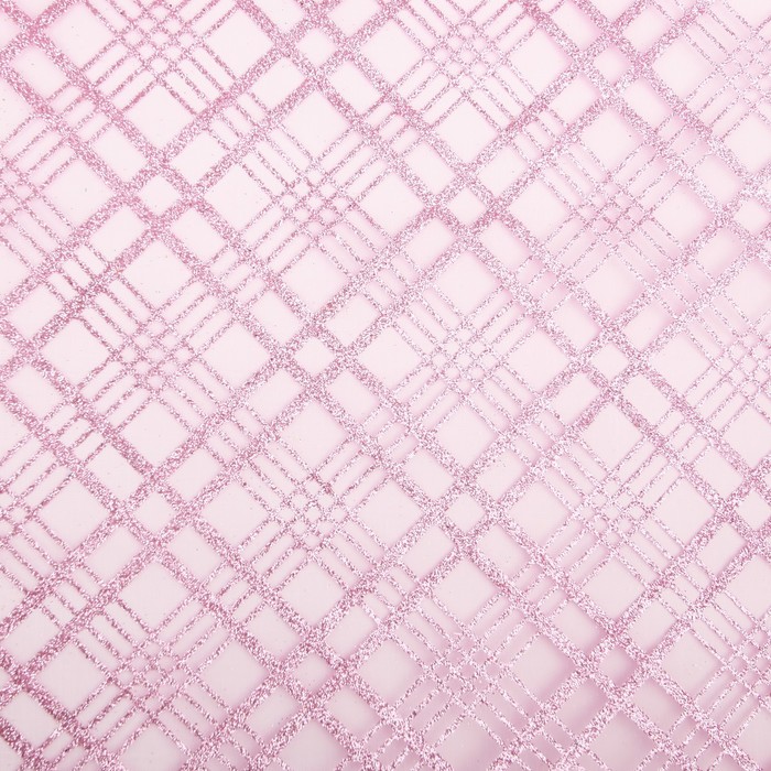 Органза "Геометрия", розовый, 0,48 х 4,5 м