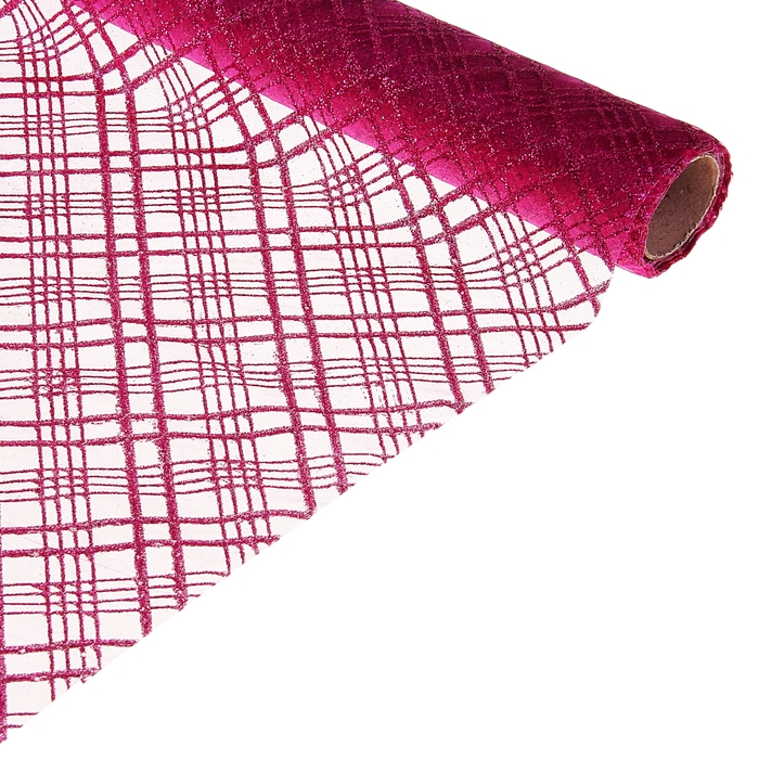 Органза "Геометрия", бордовый, 0,48 х 4,5 м