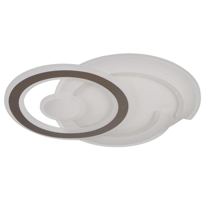 

Люстра с ПДУ 1226/2 LED 108Вт диммер бело-кофейный 50х50х6 см
