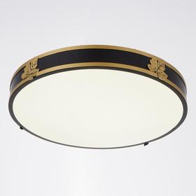 

Люстра с ПДУ 1205/1BK LED 90Вт 3000-6000К черно-золотой 47х47х9 см