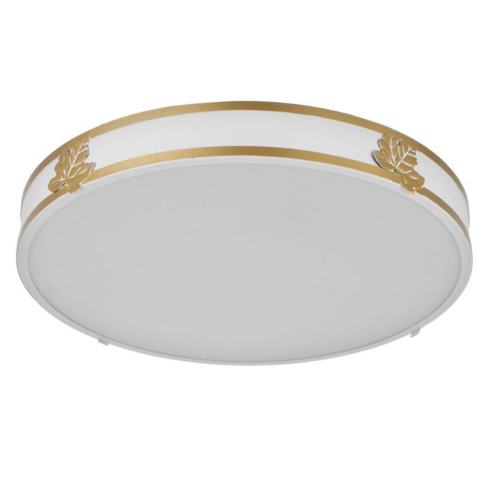 

Люстра с ПДУ 1205/1WT LED 90Вт 3000-6000К бело-золотой 47х47х9 см BayerLux