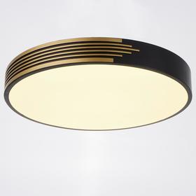 

Люстра с ПДУ 1206/1BK LED 90Вт 3000-6000К черно-золотой 47х47х9 см