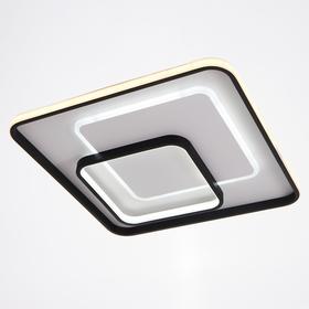 

Люстра с ПДУ 1218/1 LED 120Вт 3000-6000К бело-черный 50х50х8 см