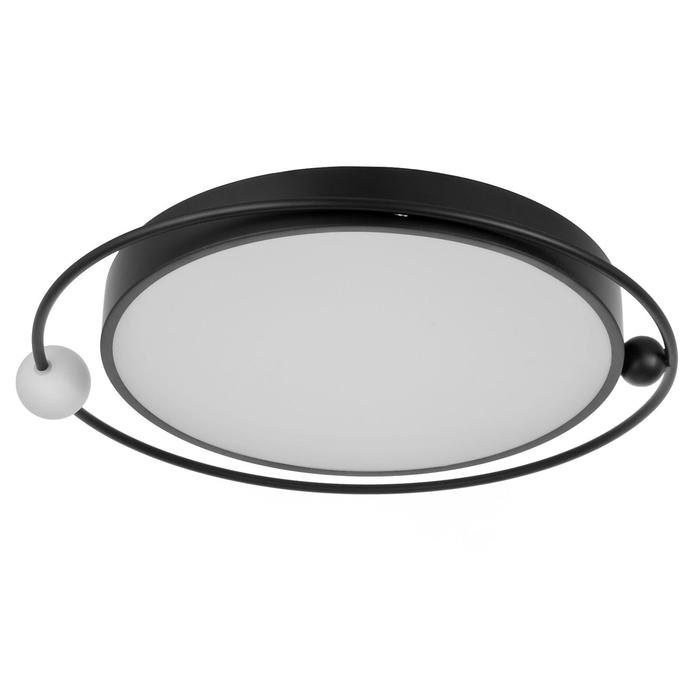 

Люстра с ПДУ 1220/1BK LED 80Вт 3000-6000К черный 50х50х9 см