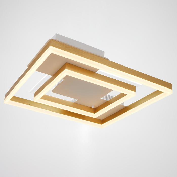 

Люстра с ПДУ 1347/1 LED 164Вт 3000-6000К золото 50х50х9 см