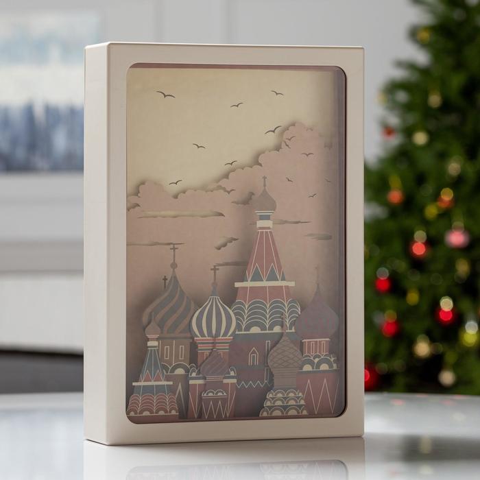 

Светодиодная фигура «Москва», 14 × 21 × 4.5 см, пластик, батарейки АААх3 (не в комплекте), свечение тёплое белое