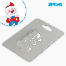 Пластиковая форма для мыла «Дед Мороз» 4.5х6.5 см Ош