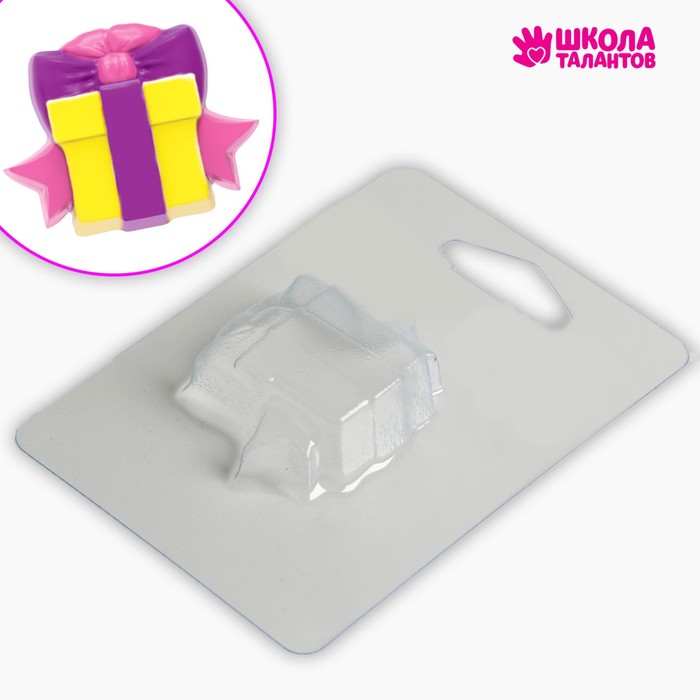 Пластиковая форма для мыла «Новый год! Подарок для тебя» 4,8 × 5,5 см пластиковая форма для мыла прекрасный пион 6 5х5 5 см