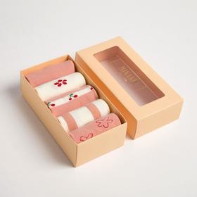 Набор женских носков (5 пар) MINAKU «Цветы», размер 36-39 (23-25 cм) Ош