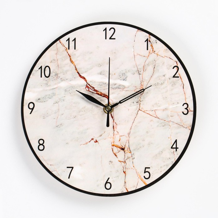 Часы настенные Камень, дискретный ход, d-23. см часы настенные герб дискретный ход d 29 см бордовый обод