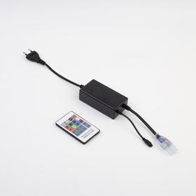 Контроллер Ecola для RGB ленты 14 × 7 мм, IP20, 220 В, 1000 Вт, пульт ДУ Ош