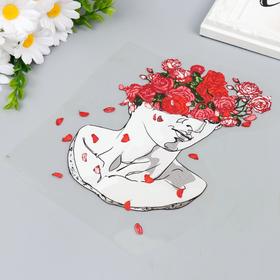 

Термонаклейка "Аполлон, вазон с алыми розами" 20х18,5 см