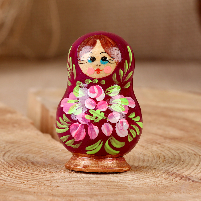 

Магнит "Матрёшка", 6х4 см, ручная роспись, микс