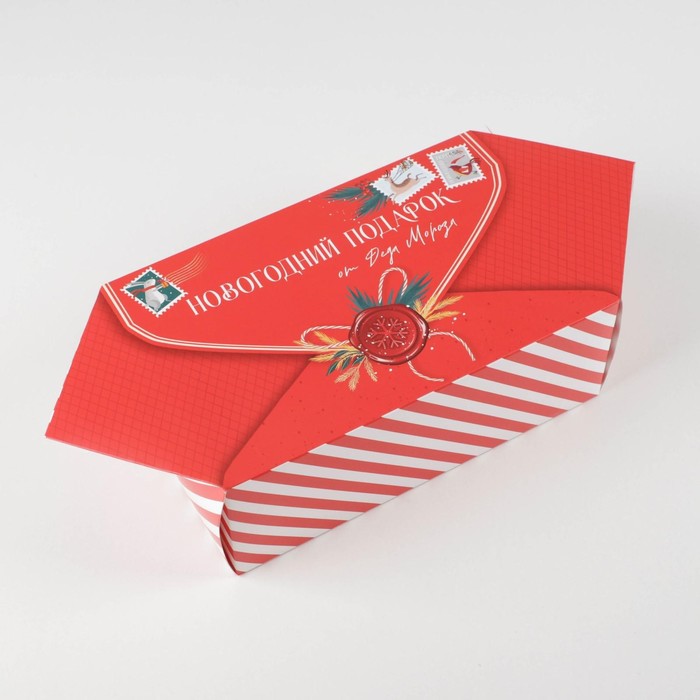 Сборная коробка‒конфета «Новогодняя почта», 18 × 28 × 10 см коробка сборная новогодняя почта 18 х 12 х 7 см