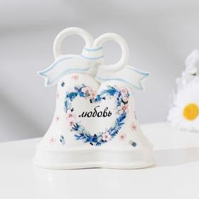 

Колокольчик свадебный "Любовь" малый, 9,5х5,5х10,8 см