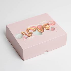 Коробка для кондитерских изделий  Love, 17 × 20 × 6 см