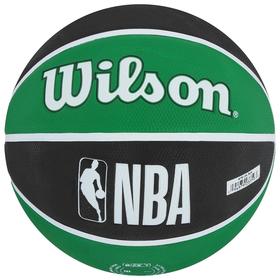 

Мяч баскетбольный WILSON NBA Team Tribute Boston Celtics, арт.WTB1300XBBOS, размер 7, резина, бутиловая камера, цвет чёрный/зелёный