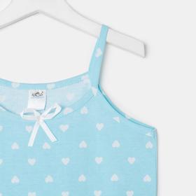 

Майка для девочки, цвет голубой, рост 128-134 см