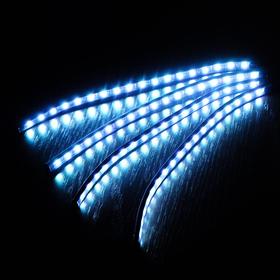 Подсветка салона 18 LED-5050, 32 см, пульт, светомузыка, мультисвет RGB, 4 шт от Сима-ленд