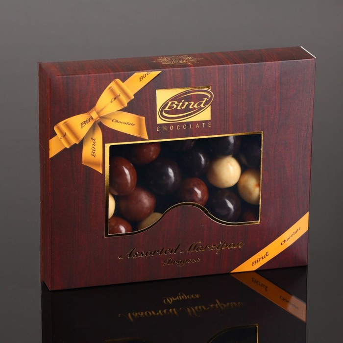 шоколадное драже малина в темном шоколаде 100 г Шоколадное драже Марципан в шоколаде mix, 100 г