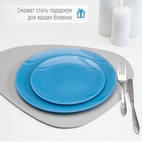 Сервиз столовый Доляна «Пастель», 7 предметов: d=30 см, d=21,5 см, цвет голубой от Сима-ленд