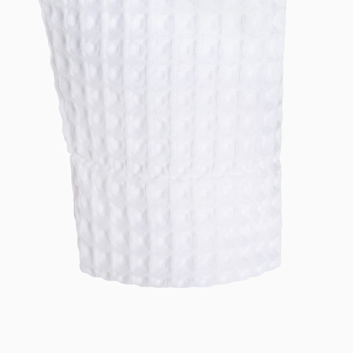 Халат вафельный мужской удлиненный Этель "Boho" р. 50-52, цв. белый,  100%хл, 290 г/м2