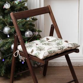 Сидушка на стул Этель Christmas tree 42х42см, 100% хл, саржа 190 г/м2 Ош