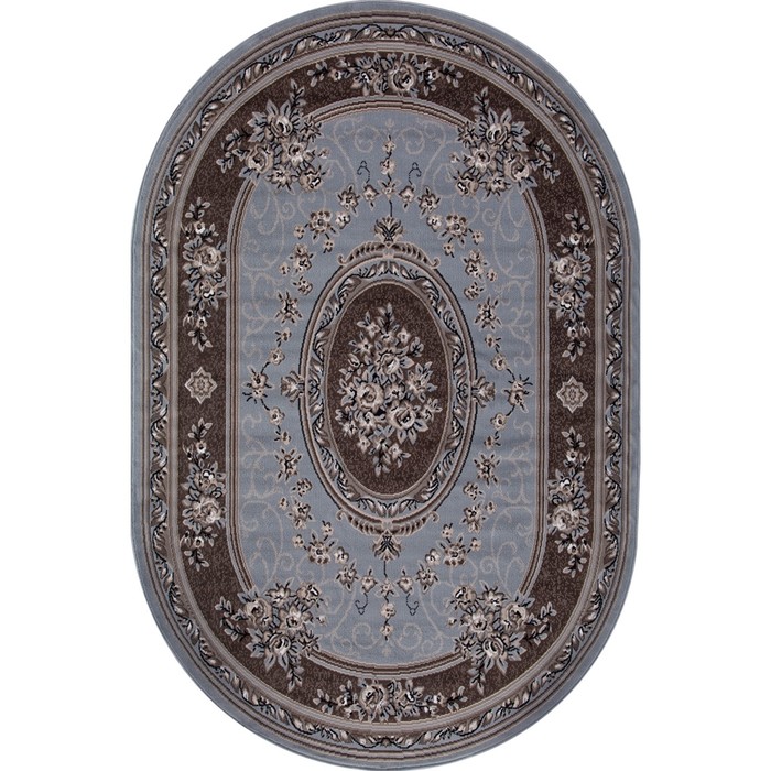 

Ковёр овальный Merinos Sierra, размер 180x250 см, цвет blue-brown 2