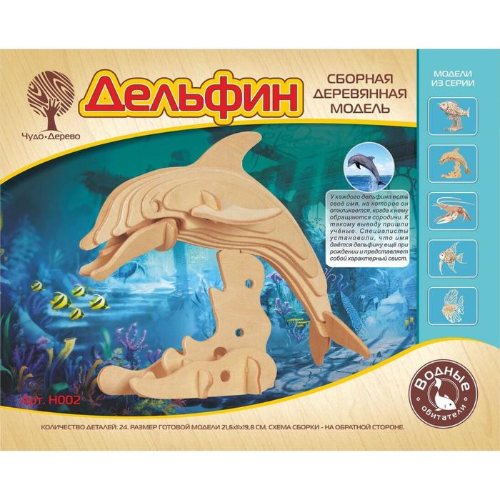 

Модель деревянная сборная «Дельфин афалина»