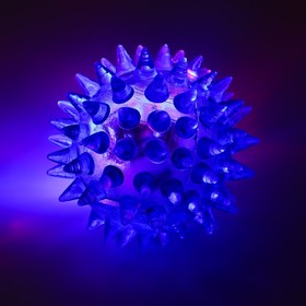 Мяч светящийся для животных малый, TPR, 4,5 см, голубой от Сима-ленд